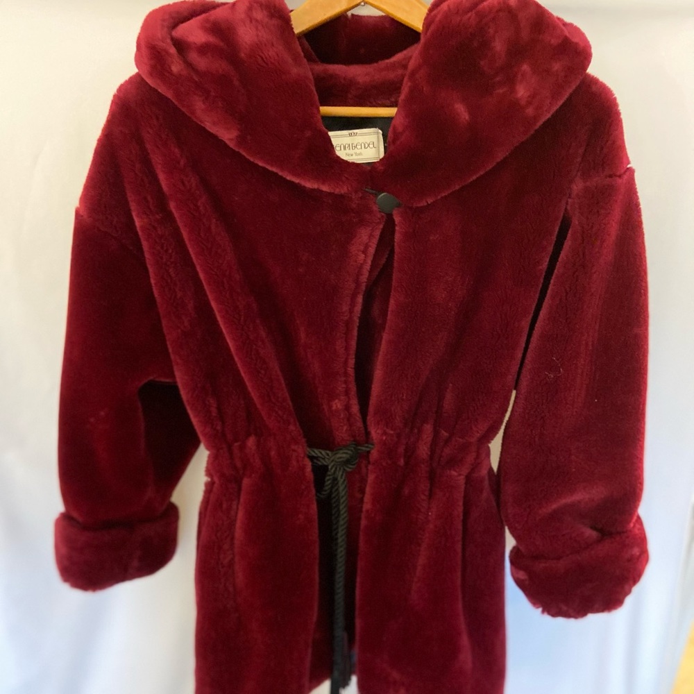 Henri Bendel VINTAGE Red Fur Coat! Rarely worn!